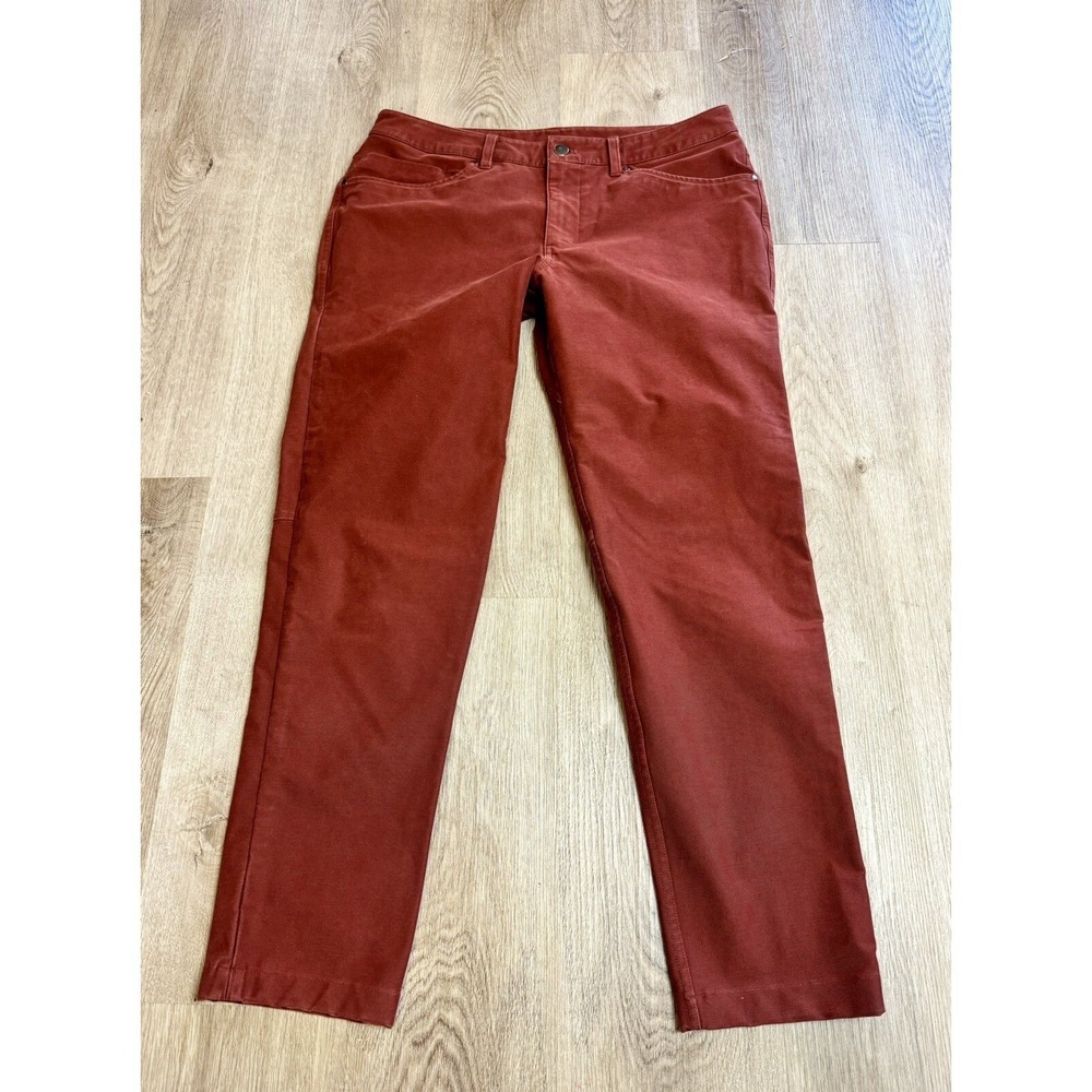 Lululemon ABC Pant Slim Utilitech Mens Size 33 Maroon Work Casual